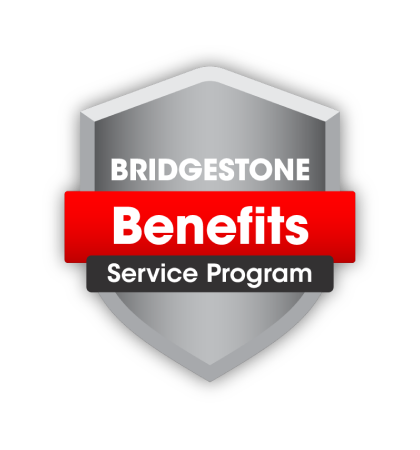Bridgestone benefits. Buy tyres online with Australia's most trusted tyre brand, Bridgestone. Bridgestone benefits logo. 