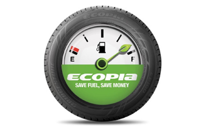 Fuel saving tyres for car, SUV & 4WD. Save fuel cost without compromising on safety. Image of tyre with fuel picture.