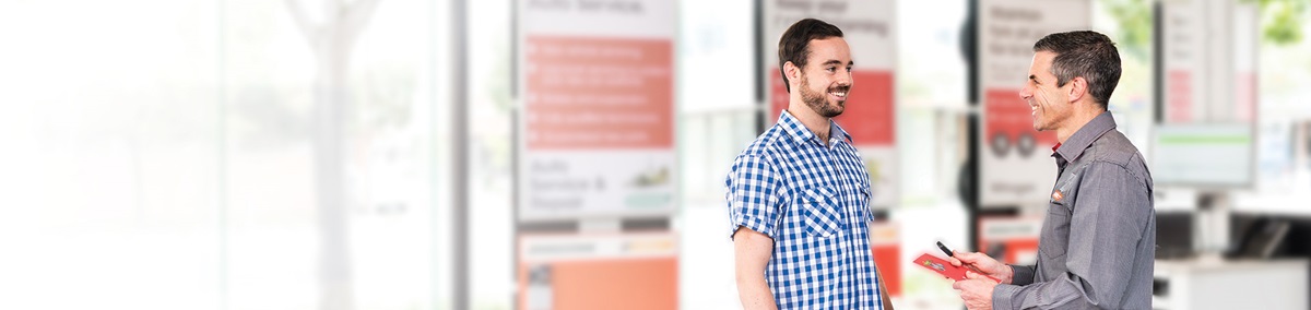 Browse & find a store near you for auto service on your car, SUV & 4WD. Image of a customer.