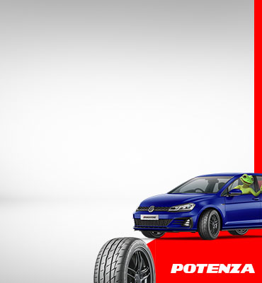 Up to $100 cash back on Bridgestone Potenza tyres