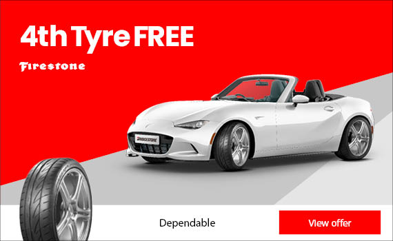 4th tyre free on Firestone Firehawk Sport 01car tyres