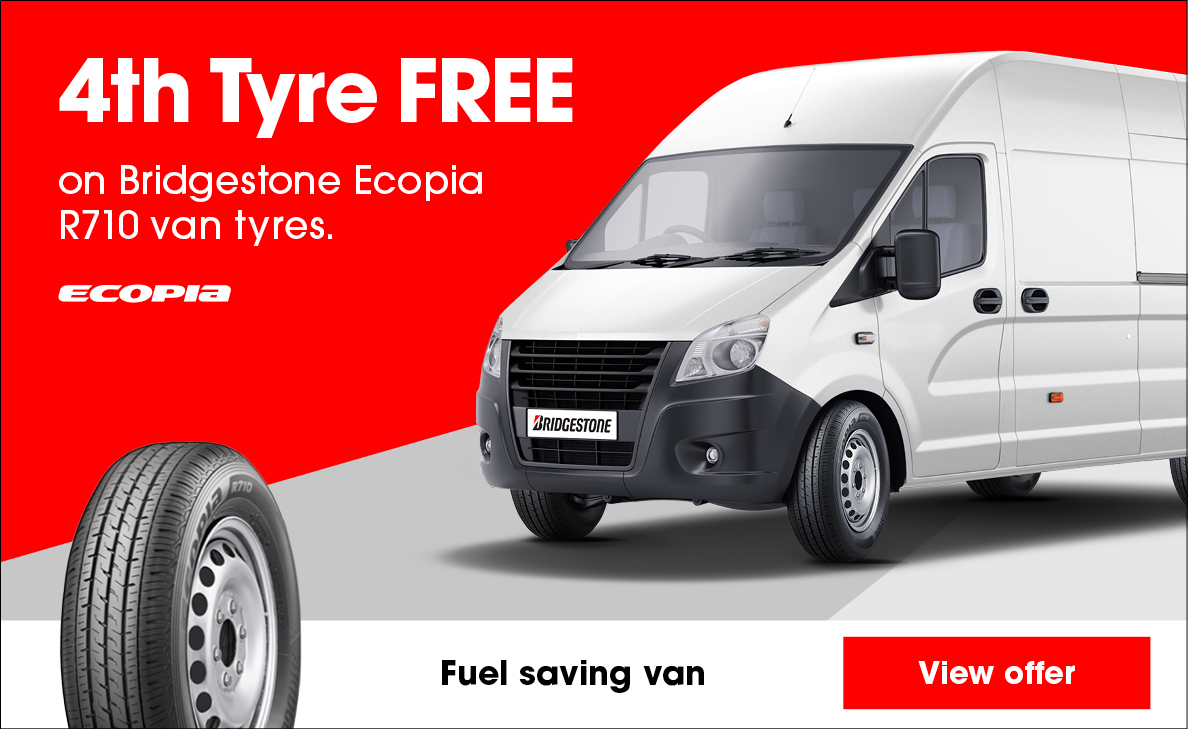 4th Tyre FREE on Bridgestone Ecopia van tyres.