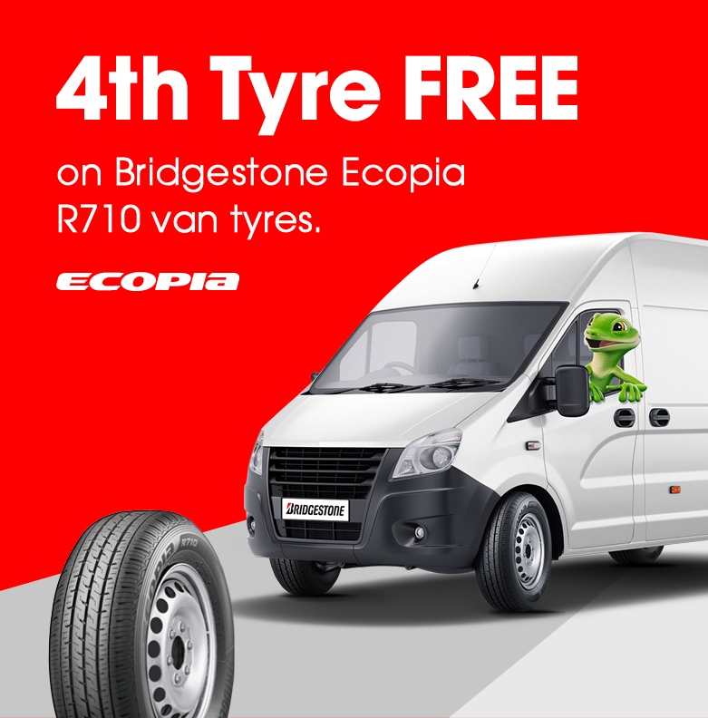 4th Tyre FREE on Bridgestone Ecopia van tyres.