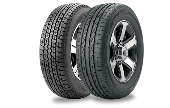 Dueler HT840 and HP Sport tyres