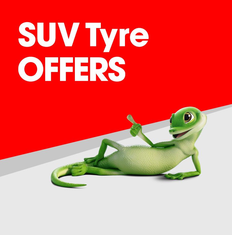 SUV tyre offers with new tyres fitted to an SUV