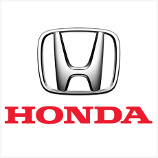 Clickable Honda car logo with information about Honda car tyres and SUV tyres.