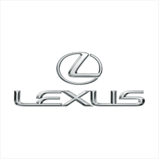 Clickable Lexus car logo with information about Lexus car tyres and SUV tyres.