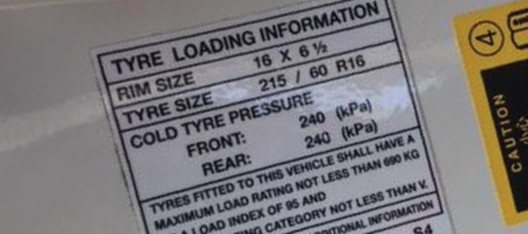 Ensure your tyres are inflated correctly