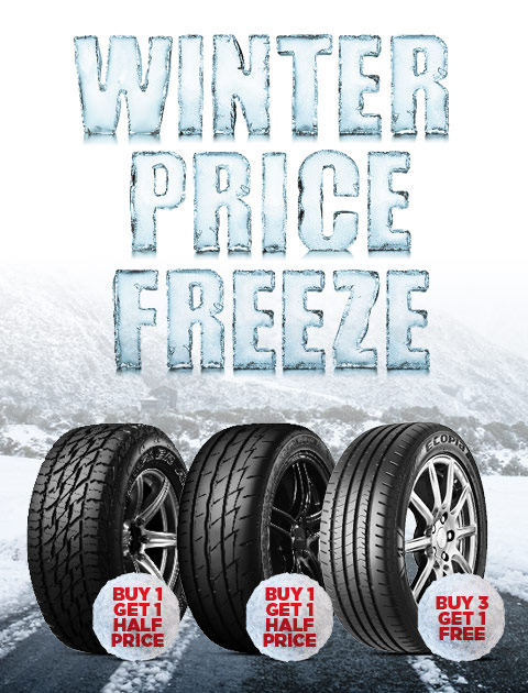FREE TYRE MONTH – BUY 3 GET 1 FREE