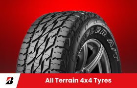 Buy 3 Get 1 Free on selected sizes of Dueler A/T 697 4x4 tyres