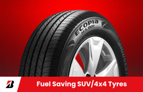 Buy 1 Get 1 Half Price on selected sizes of Bridgestone Ecopia H/L001 4x4/SUV tyres
