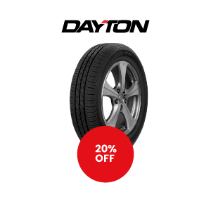 20% off on Dayton entry-level car tyres