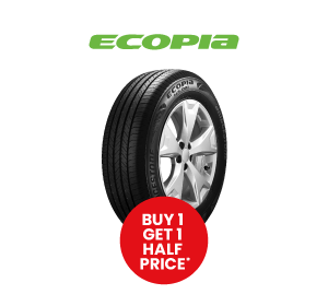 Buy 1 Get 1 HALF PRICE on Ecopia tyres