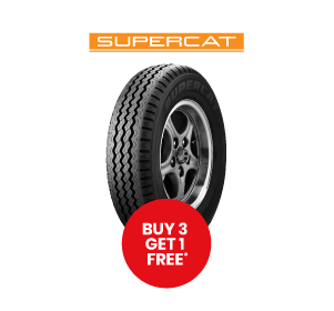 Buy 3 Get 1 Free Supercat car tyres