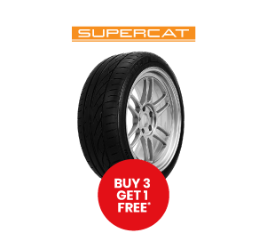 Buy 3 Get 1 Free Supercat car tyres